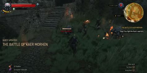 witcher 3 halfway point|The Battle of Kaer Morhen .